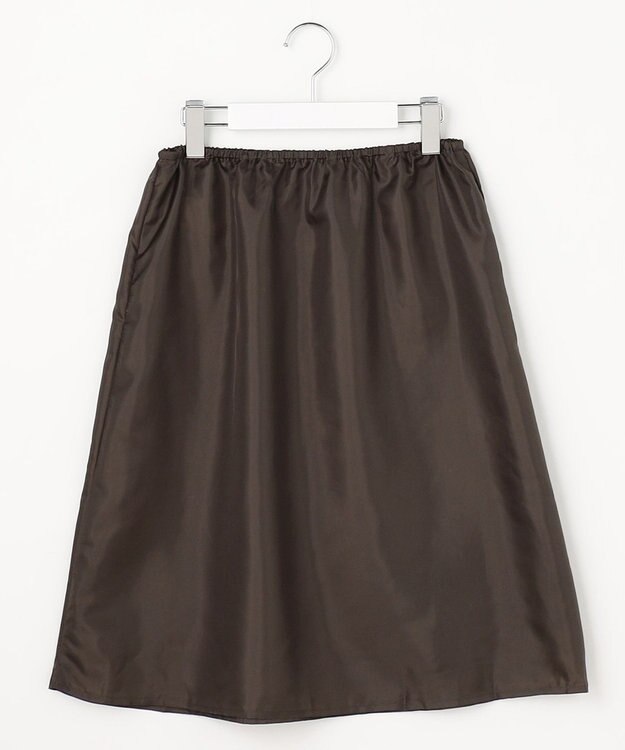 J.PRESS LADIES コットンリネン Light マドラスチェック シャツ ワンピース ブラウン系