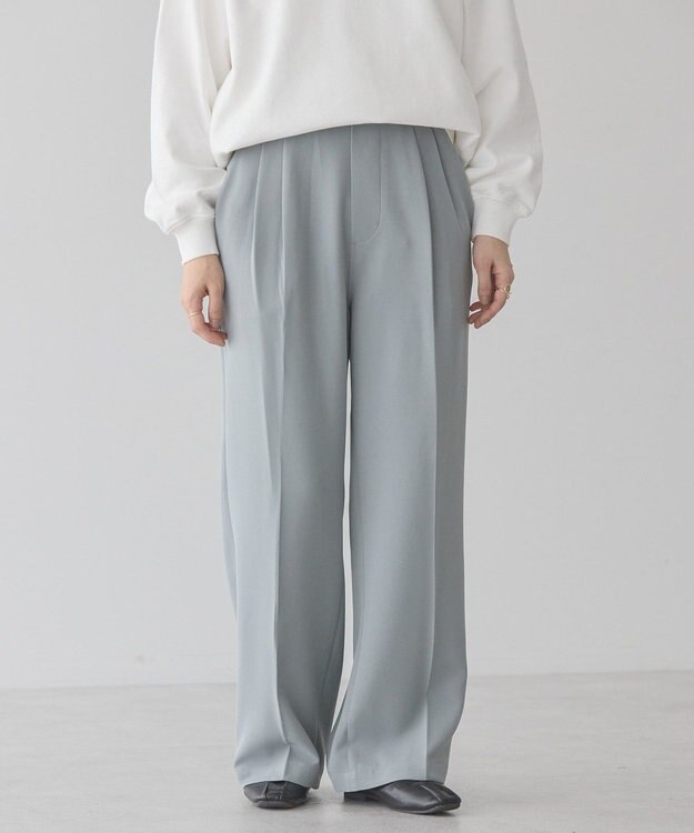 AMERICAN HOLIC 美・美・美Ｗクロスストレッチスラックスパンツ Gray