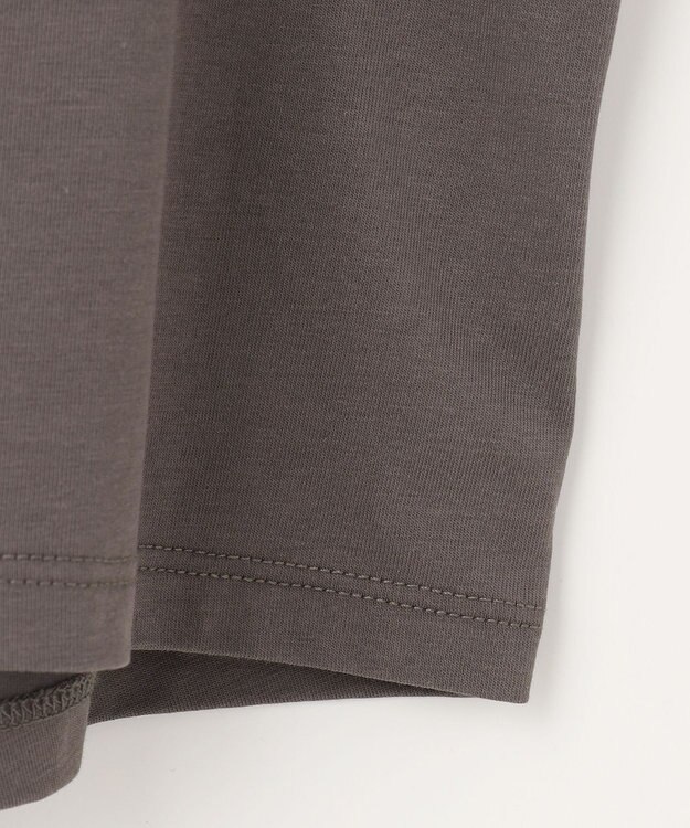 ANY L 【シワになりにくい】ダブルフレアスリーブカットソー ブラウン