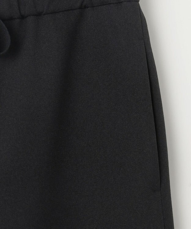 J.PRESS LADIES 【洗える】ツムギート flannel ワイド パンツ ブラック系