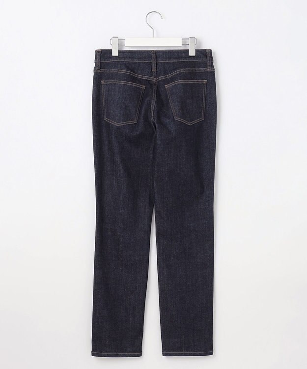 自由区 【洗える】365デニムスリムストレート パンツ インディゴ