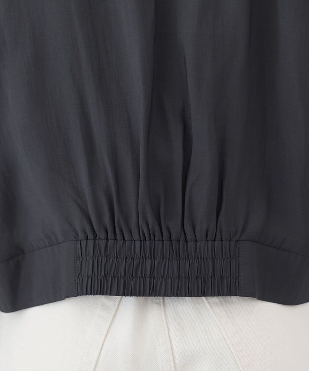 Tiaclasse 【新色追加・洗える】シアーブルゾン チャコールグレー