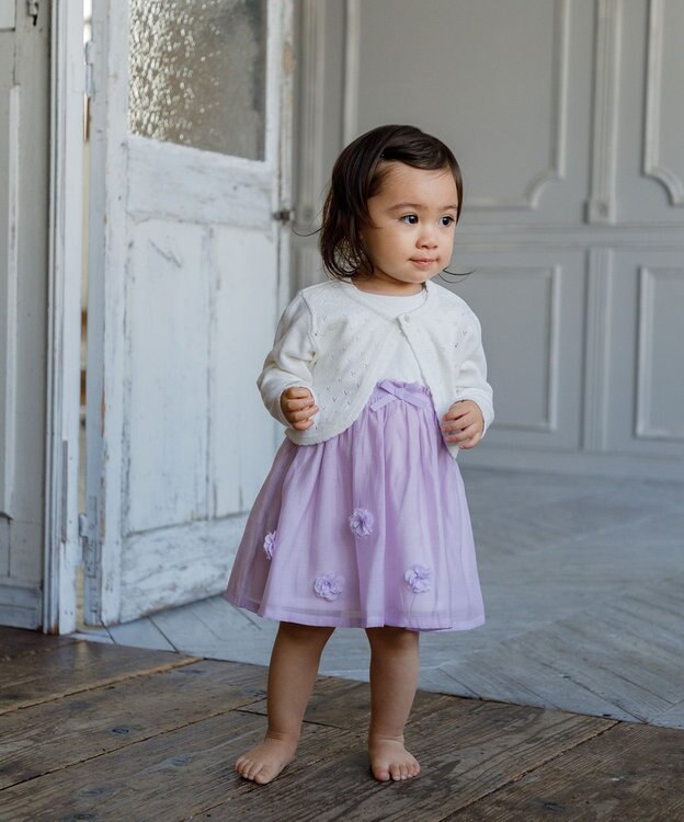 組曲 KIDS 【80~100㎝】ベビー ボレロ オフホワイト系