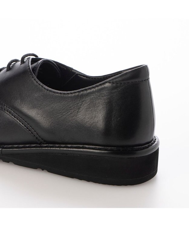 ing <ing>【サスティナブル】レースアップスリッポン ブラック