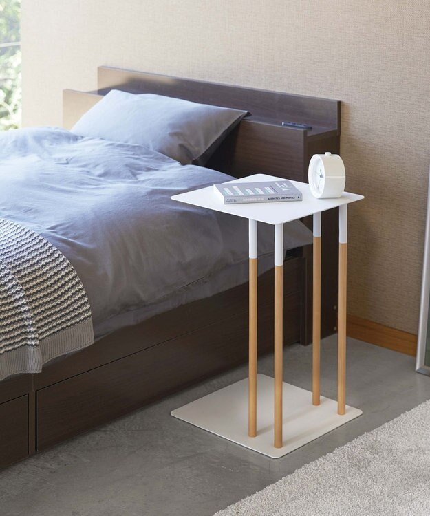 tower 差し込みサイドテーブル プレーン  ホワイト ホワイト