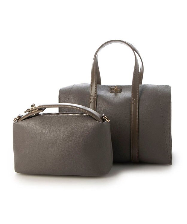 UNBILLION カシュカシュ cachecache / ワンハンドルバッグ付きトップひねりトート GY