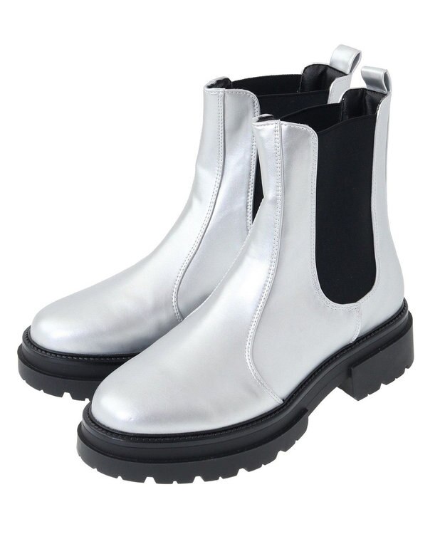AMERICAN HOLIC 整履きサイドゴアブーツ Silver