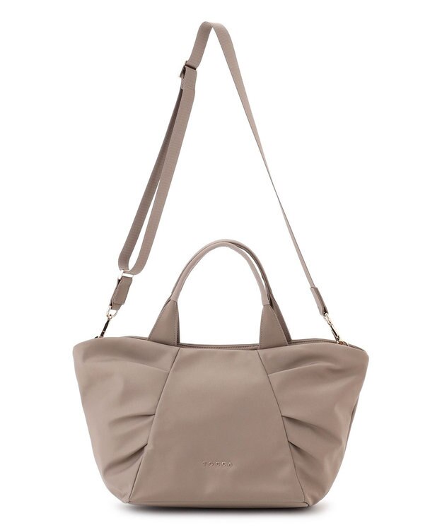 TOCCA 【八木アリサさん着用】RIBBON KNOT NYLONBAG ナイロントートバッグ ベージュ系