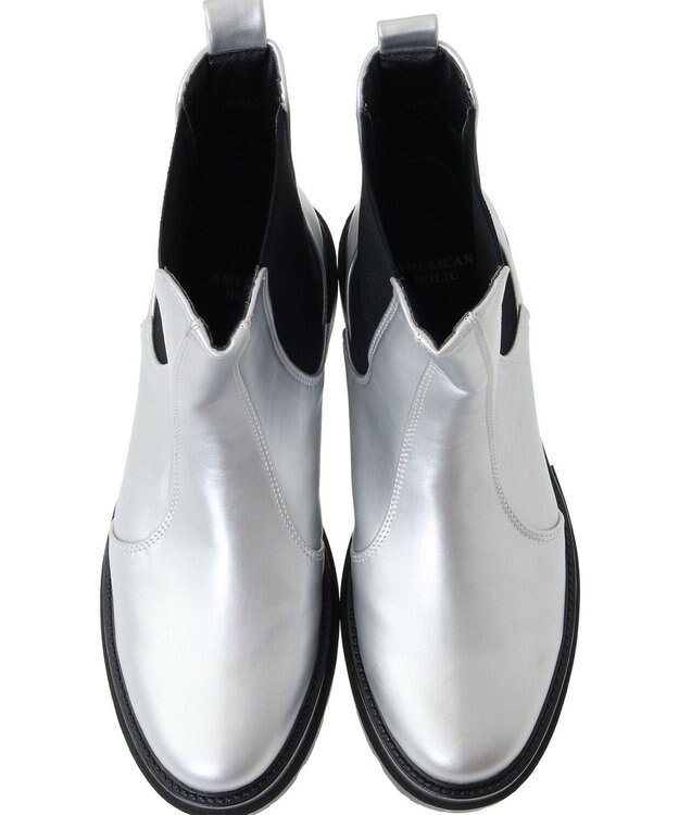 AMERICAN HOLIC 整履きサイドゴアブーツ Silver