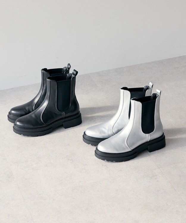 AMERICAN HOLIC 整履きサイドゴアブーツ Silver