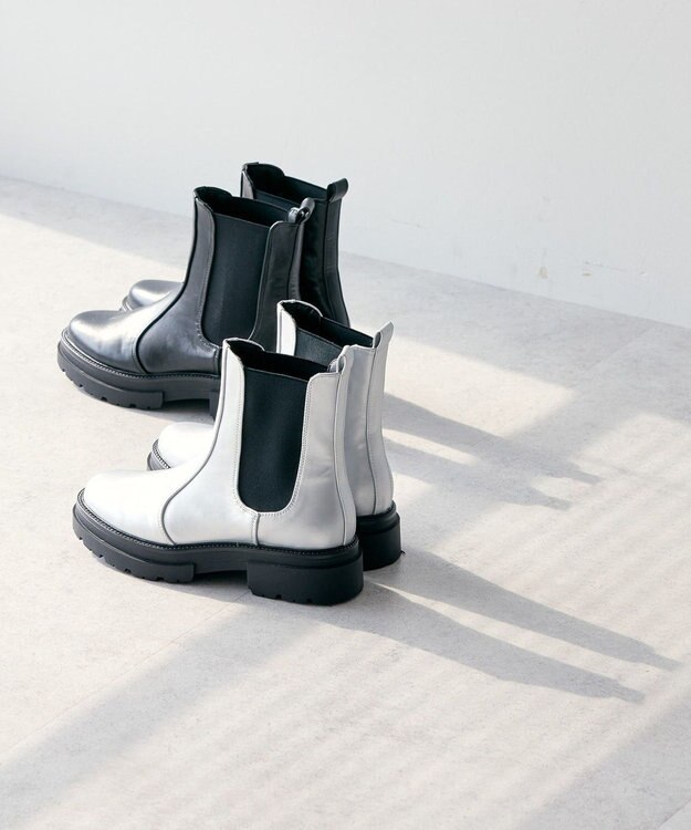 AMERICAN HOLIC 整履きサイドゴアブーツ Silver