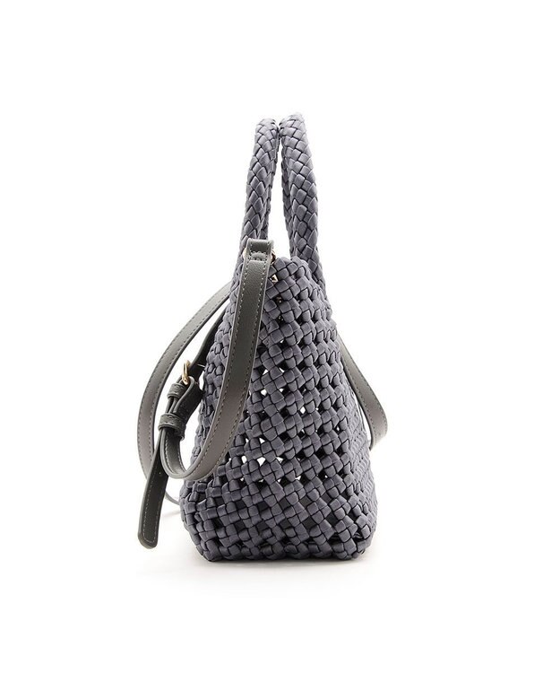 MioFIRANO ブレイドメッシュバッグ＆ポーチセット 2WAY チャーム付き　FIRANO フィラノ GRAY