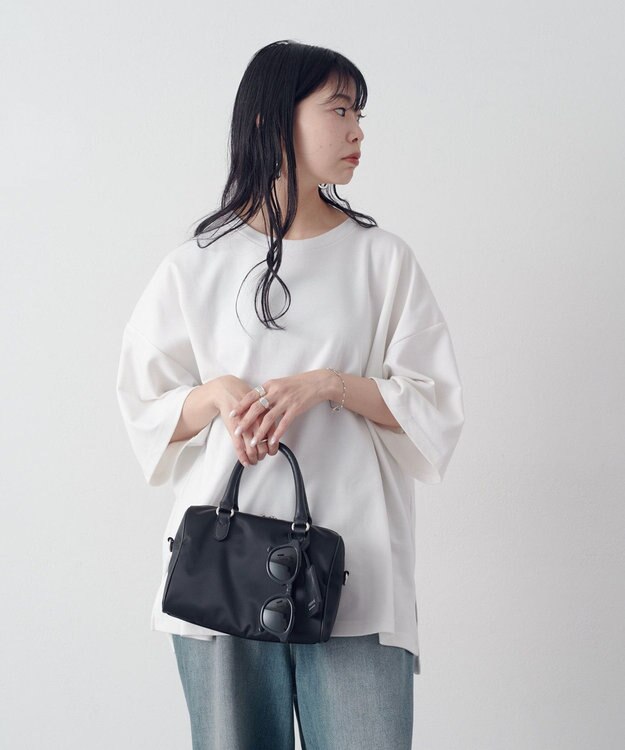 russet クラウズナイロン2WAYミニボストンバッグ(CE-1720-WEB) Black