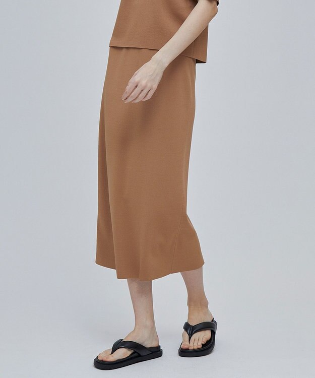 BEIGE， 【洗える】LAURA / Iラインスカート Camel