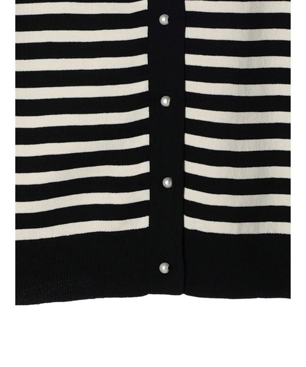 AMERICAN HOLIC エコカルットボーダークルーネックカーディガン Border