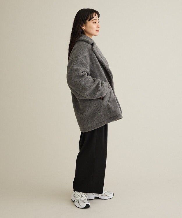 CRAFT STANDARD BOUTIQUE ダブルボアミディコート Gray