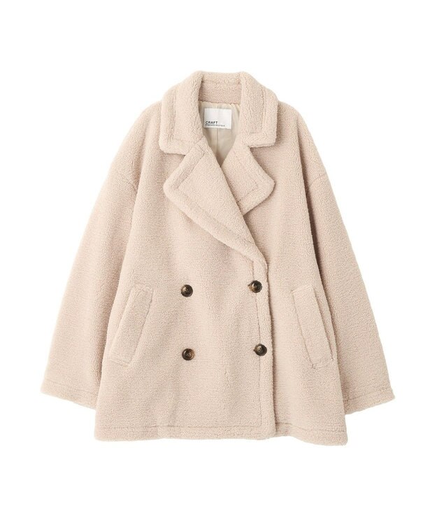 CRAFT STANDARD BOUTIQUE ダブルボアミディコート Ivory