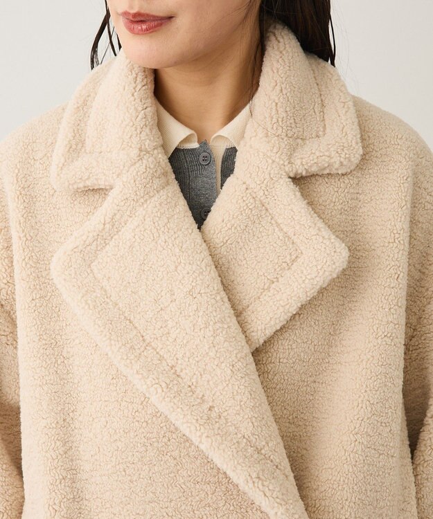 CRAFT STANDARD BOUTIQUE ダブルボアミディコート Ivory