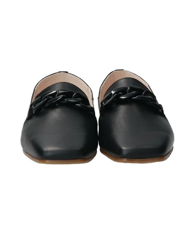 Bridget Birkin 【PARADIS COULEUR】スクエアトウプラチェーンシューズ ブラック