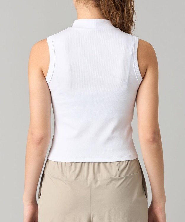 Chacott ソフトリブノースリーブTシャツ ホワイト