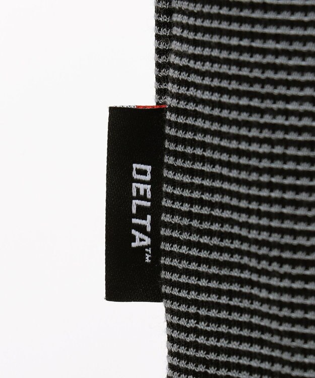 JOSEPH ABBOUD MOUNTAIN デルタメッシュ ハーフZIPカットソー ブラック系