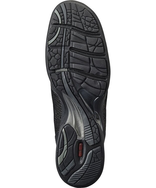 ASICS WALKING ペダラ スニーカー ジップ レディース 2E ブラック系