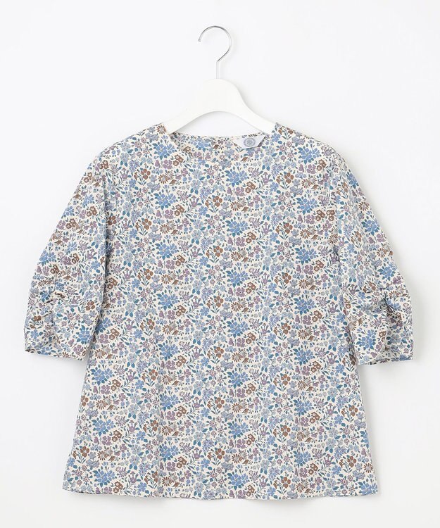 J.PRESS LADIES L 【洗える】LIBERTY ギャザースリーブ 5分袖 ブラウス ふじ色系5