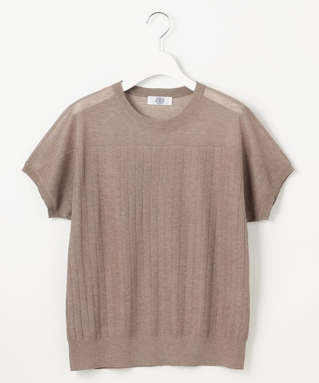 J.PRESS LADIES L 【WEB限定カラーあり・洗える】Vis/Peスパーク ストライプ ニット 【WEB限定カラー】モカ系