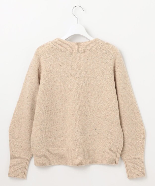 J.PRESS LADIES 【WEB限定・洗える】WOOLY NEP クルーネックニット ベージュ系