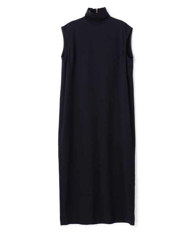 BEIGE， FLEUR / ドレープニット ネックドレス Navy