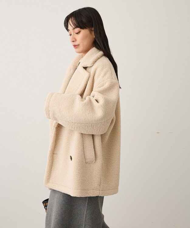 CRAFT STANDARD BOUTIQUE ダブルボアミディコート Ivory