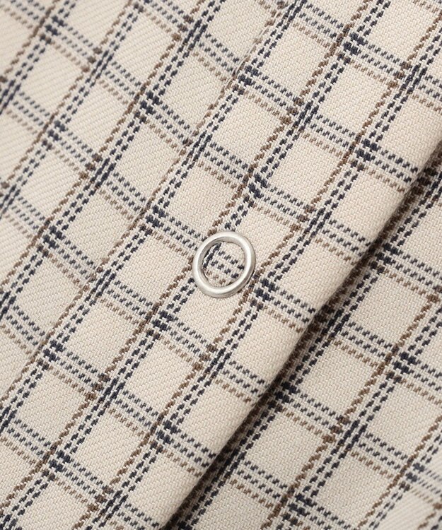 AMERICAN HOLIC ミニチェックショート丈シャツ Ivory