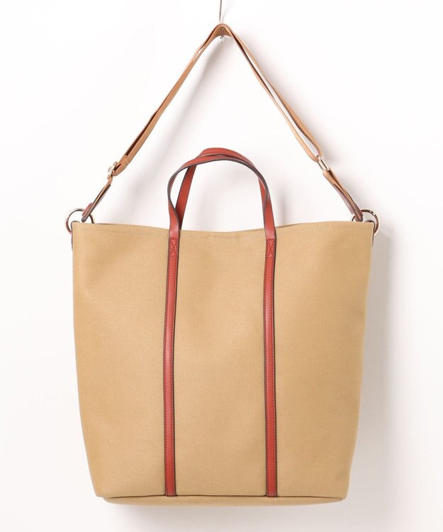 UNBILLION カシュカシュ cachecache / ツイルキャンバスビッグトートバッグ カーキ