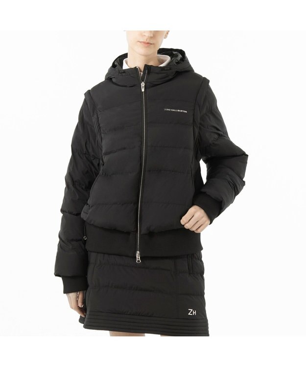 ZERO HALLIBURTON 【袖着脱可能】 2WAY 中綿アウター ZHG-W5A2a 85133 ブラック