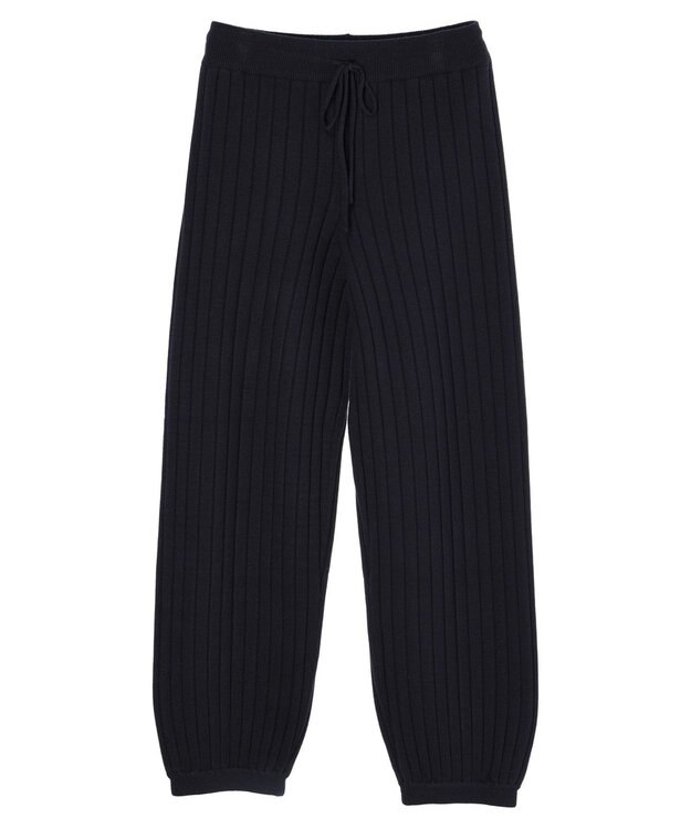 Green Parks リブニットパンツ Navy