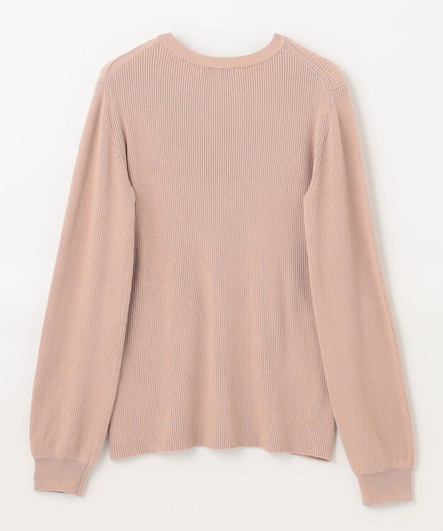 ANY パフスリーブリブニット ピンク