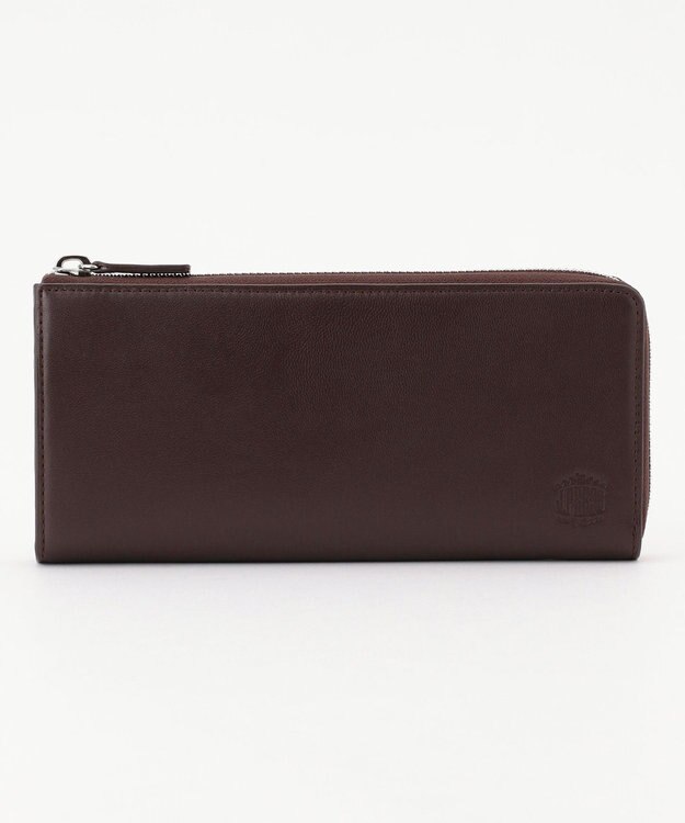 J.PRESS MEN 【MORPHO×J.PRESS】シープゴート ハニーセル長財布(Ｌ字ラウンドファスナー) ダークブラウン系