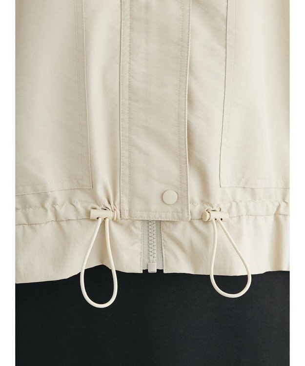 Green Parks 撥水加工　裾ドロストブルゾン Light Beige