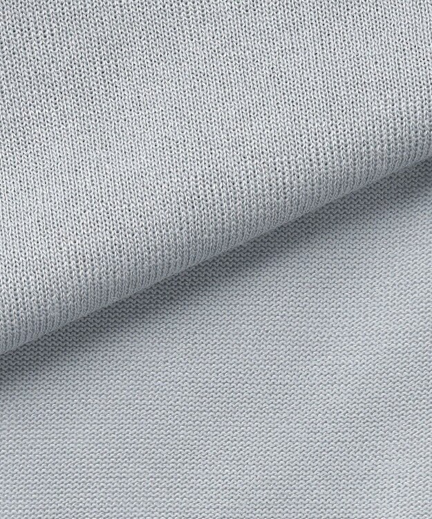 J.PRESS LADIES Vis/Pe スパーク ニット カーディガン グレイッシュブルー系