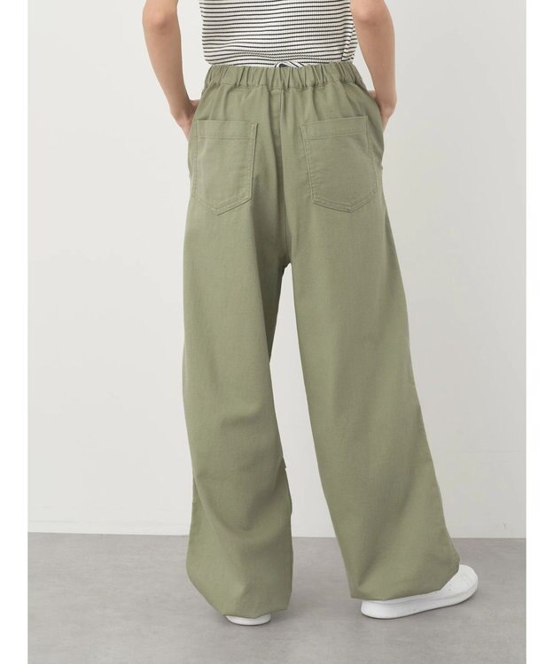 earth music&ecology ツイルバルーンパンツ Green