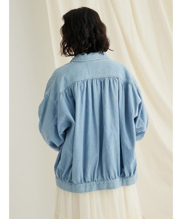 CRAFT STANDARD BOUTIQUE ライトデニムギャザーＧジャン Light Indigo