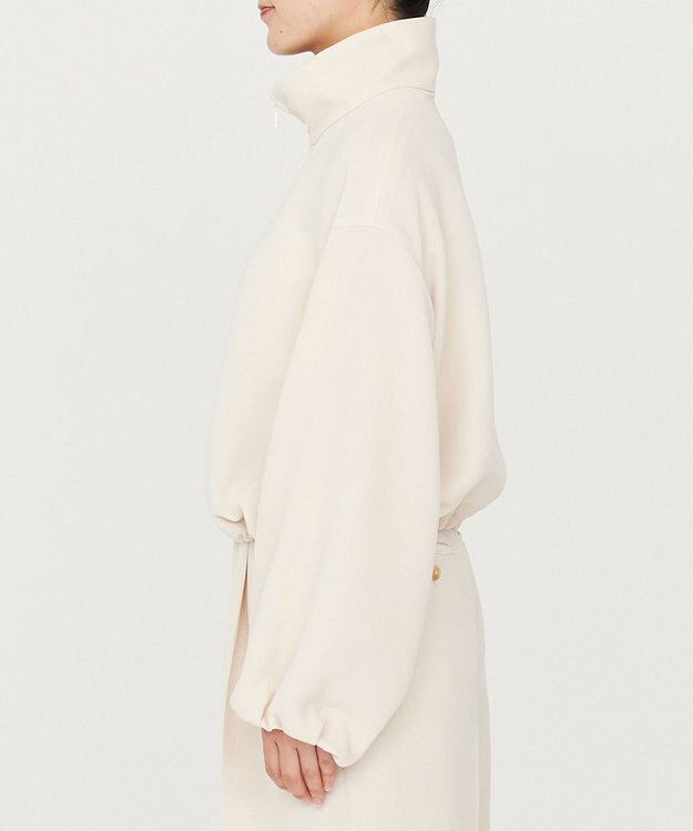 uncrave 【防シワ・洗濯機洗い可】ウォッシャブルダブルクロス トラックジャケット（uncrave STANDARD） エクリュ