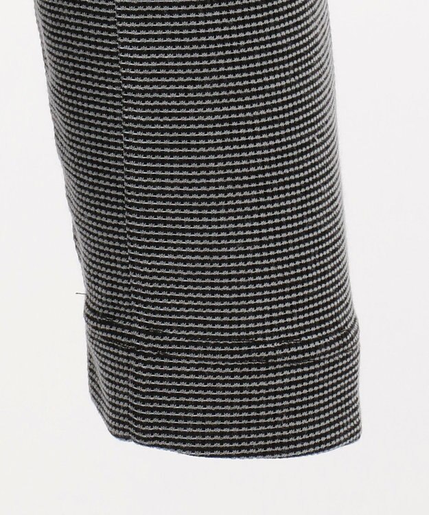 JOSEPH ABBOUD MOUNTAIN デルタメッシュ ハーフZIPカットソー ブラック系