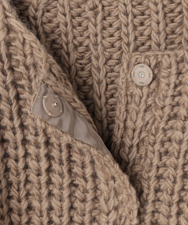 uncrave ハンドニット カーディガン モカ