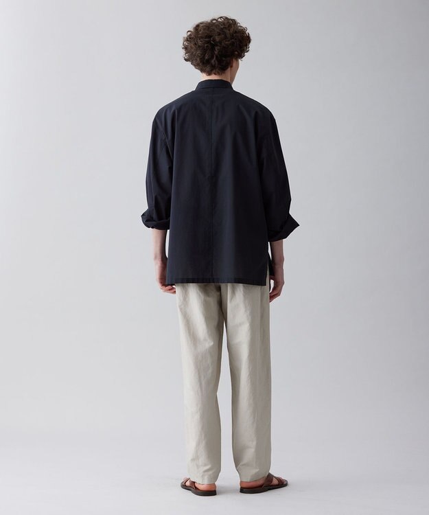 UNFILO MENS ライトリネン ワイドパンツ [23年春夏商品] グレージュ