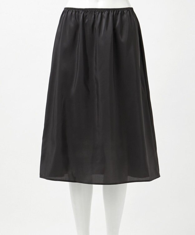 23区 L 【GOLD LABEL】シルクワッシャー ワンピース ブラック系