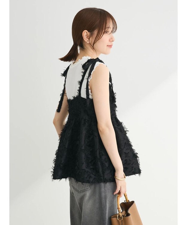 Green Parks ・Ｐｅｔｉｔ　Ｆｌｅｕｒ　メローｓｔリブタンクトップ Off White