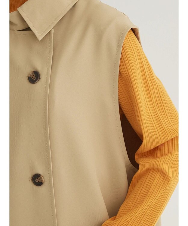 Green Parks トレンチロングジレ Beige