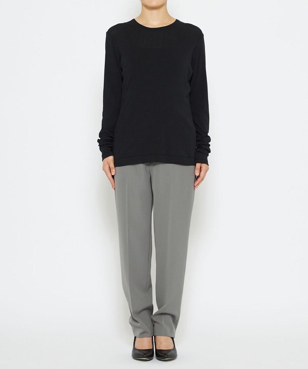 uncrave シアー クルーネック カットソー ブラック