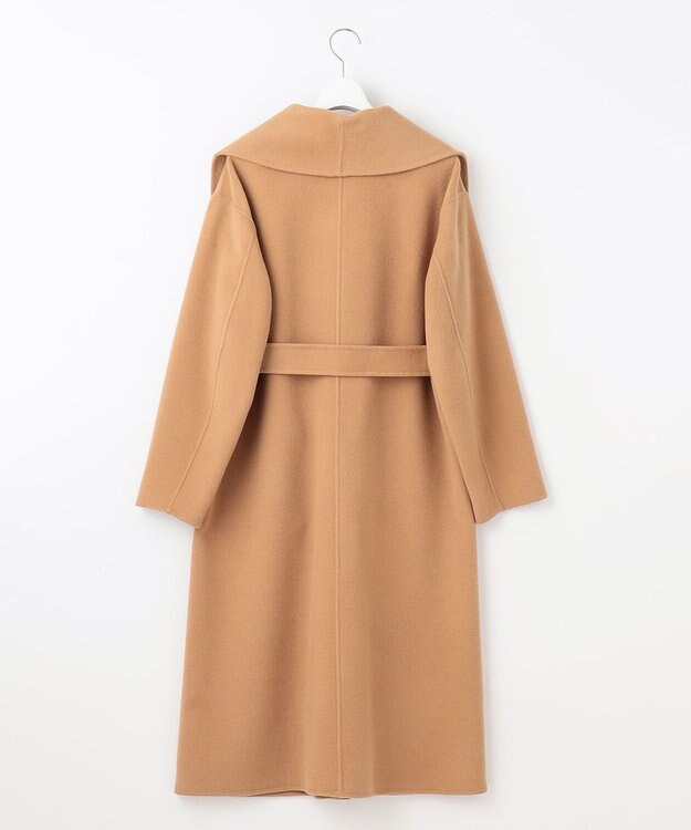 自由区 S ウールリバーロング コート キャメル